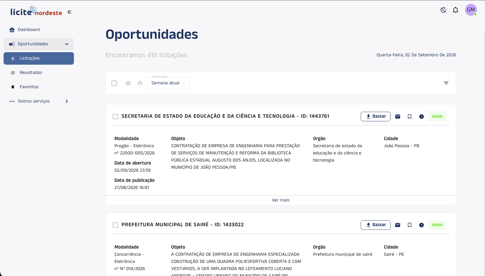 Licite Nordeste